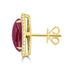 5.22ct Ruby Earrings with 0.301tct Diamond set in 18K Yellow Gold