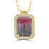 17.124ct Tourmaline Necklaces with 0.263tct Diamond set in 18K Yellow Gold