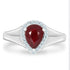 1.16Ct Ruby Ring With 0.17Tct Diamonds Set In 14K White Gold
