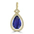 9.866ct Tanzanite Pendants with 0.384tct Diamond set in 18K Yellow Gold