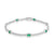 1.38ct Emerald Bracelets with 0.702tct Diamond set in 18K White Gold