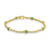 1.12ct Emerald Bracelets with 0.957tct Diamond set in 18K Yellow Gold