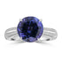 5.68ct Tanzanite Rings with 0.12tct Diamond set in 14K White Gold