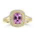 1.32ct Spinel Rings with 0.3tct Diamond set in 14K Yellow Gold