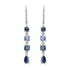 2.81ct Spinel Earrings with 0.06tct Diamond set in 18K White Gold