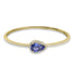 5.2ct Tanzanite Bangles with 0.9tct Diamond set in 18K Yellow Gold
