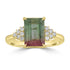2.89ct Tourmaline Rings with 0.173tct Diamond set in 14K Yellow Gold