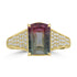 3.06ct Tourmaline Rings with 0.23tct Diamond set in 14K Yellow Gold