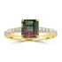 1.898ct Tourmaline Rings with 0.193tct Diamond set in 14K Yellow Gold