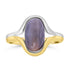 3.12ct Opal Rings with -tct Diamond set in 14K Two Tone Gold