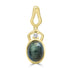 2.01ct Tourmaline Pendants with 0.03tct Diamond set in 18K Yellow Gold