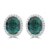 5.8ct Tourmaline Earrings with 0.39tct Diamond set in 18K White Gold