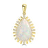 6.26ct Opal Pendants with 0.11tct Diamond set in 18K Yellow Gold