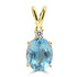 2.3ct Aquamarine Pendants with 0.053tct Diamond set in 18K Yellow Gold