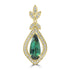 0.97ct Tourmaline Pendants with 0.152tct Diamond set in 18K Yellow Gold