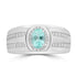 0.96ct Paraiba Tourmaline Rings with 0.308tct Diamond set in 18K White Gold