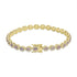 3.792ct Alexandrite Bracelets with 1.293tct Diamond set in 18K Yellow Gold