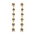 0.73ct Alexandrite Earrings with -tct - set in 18K Yellow Gold
