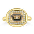 1.68ct Yellow Beryl Rings with 0.136tct Diamond set in 18K Yellow Gold
