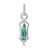 0.76ct Tourmaline Pendants with 0.026tct Diamond set in 18K White Gold