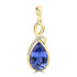 4.91ct Tanzanite Pendants with 0.086tct Diamond set in 18K Yellow Gold