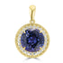 4.82ct Tanzanite Pendant with 0.283tct Diamond set in 18K Yellow Gold
