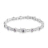 1.81ct Alexandrite Bracelets with 2.01tct Diamond set in 18K White Gold