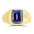 3.2ct Tanzanite Rings with tct  set in 18K Yellow Gold