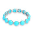 48.47ct Turquoise Bracelets with 0.945tct Diamond set in 14K White Gold