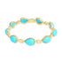25.15ct Turquoise Bracelets with 0.29tct Diamond set in 14K Yellow Gold