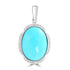 4.77ct Turquoise Pendants with 0.083tct Diamond set in 14K White Gold