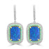 9.87ct Opal Earrings with 1.482tct Diamond set in 18K Two Tone Gold