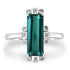 2.34ct Tourmaline Ring with 0.08tct Diamonds set in 14K White Gold