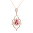 1.01ct Pink Spinel Pendant with 0.49tct Diamonds set in 14K Rose Gold