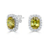 3.12ct Sphene Earring with 0.44ct Diamonds set in 14K White Gold