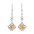 0.24ct Yellow Diamonds with 0.86ct Diamonds set in 18KW & 22KY