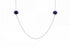 4.46Tct Tanzanite Necklace Set In 14K White Gold