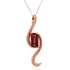 3.49ct Tourmaline pendant with 0.32tct diamonds set in 14K rose gold