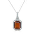 2.90Ct Tourmaline Pendant With 0.18Tct Diamonds Set In 14K White Gold