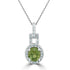 1.03Ct Demantoid Garnet Pendant With 0.19Tct Diamonds Set In 14K Yellow Gold