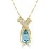 2.73ct Aquamarine Pendant with 0.24ct Diamonds set in 14K Yellow Gold