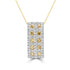 0.6ct Diamond Pendant with 0.48ct Diamonds set in 14K Yellow Gold