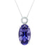 5.58Ct Iolite Pendant With 0.08Tct Diamonds Set In 14K White Gold