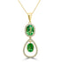 2.32Ct Tsavorite Pendant With 0.22Tct Diamonds Set In 14K Yellow Gold