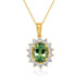 2.56ct Paraiba Necklaces with 0.78tct diamonds set in 18KT yellow gold