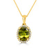 2.45Ct Sphene Pendant With 0.11Tct Diamonds Set In 14K Yellow Gold