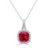 2.21Ct Tourmaline Pendant With 0.22Tct Diamonds Set In 14K White Gold