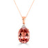 19.94Ct Madeira Citrine Pendant With 0.10Tct Diamonds Set In 14K Rose Gold