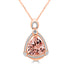 5.14Ct Morganite Pendant With 0.29Tct Diamonds Set In 14K Rose Gold