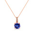 1.31Ct Tanzanite Pendant With 0.02Tct Diamonds Set In 14K Rose Gold